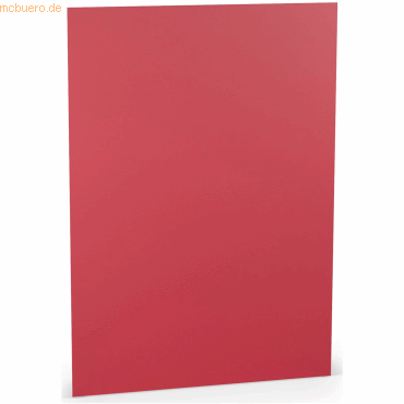 10 x Paperado Briefpapier A4 160g/qm VE=10 Blatt Rot von Paperado
