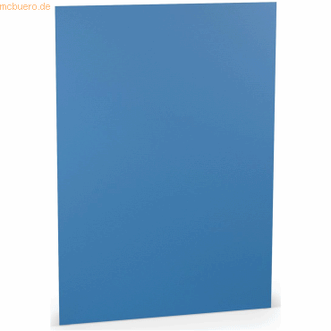 10 x Paperado Briefpapier A4 160g/qm VE=10 Blatt Stahlblau von Paperado
