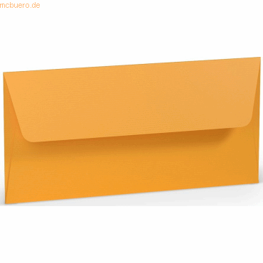 10 x Paperado Briefumschläge DINlang 100g/qm ocker VE=5 Stück von Paperado