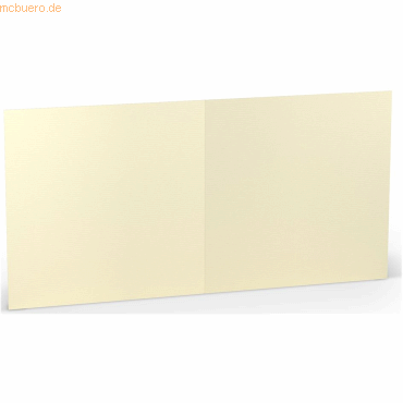 10 x Paperado Doppelkarte 15,7x15,7cm VE=5 Stück Chamois von Paperado