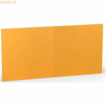 10 x Paperado Doppelkarte 15,7x15,7cm VE=5 Stück Ocker von Paperado