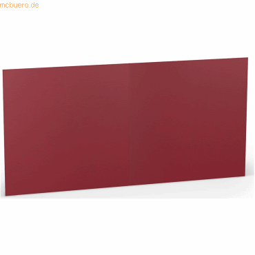 10 x Paperado Doppelkarte 15,7x15,7cm VE=5 Stück Rosso von Paperado