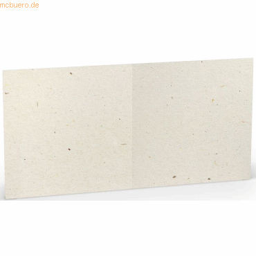10 x Paperado Doppelkarte 15,7x15,7cm VE=5 Stück Terra Vanilla von Paperado