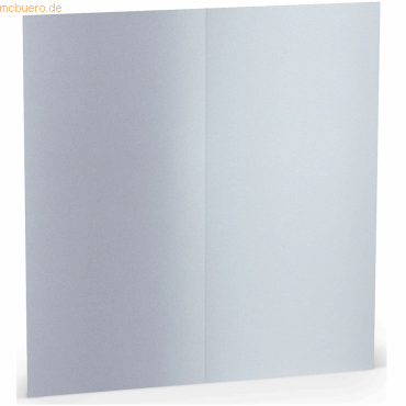 10 x Paperado Doppelkarte DL hoch VE=5 Stück marble white von Paperado