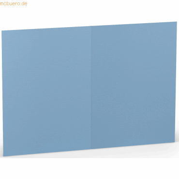 10 x Paperado Doppelkarten A6 220g/qm dunkelblau VE=5 Stück von Paperado
