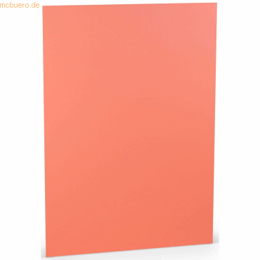 100 x Paperado Briefpapier A4 100g/qm Coral von Paperado