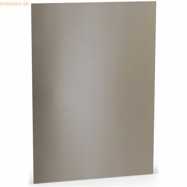 100 x Paperado Briefpapier A4 120g/qm taupe metallic von Paperado