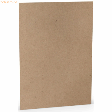 100 x Paperado Briefpapier A4 125g/qm Kraft von Paperado