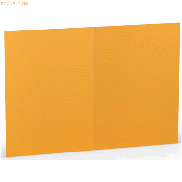 100 x Paperado Doppelkarte A6 hoch Ocker von Paperado