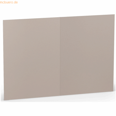 100 x Paperado Doppelkarte A6 hoch Taupe 100 x Paperado Doppelkarte A6 hoch Taupe von Paperado