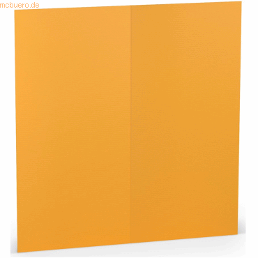 100 x Paperado Doppelkarte DL hoch Ocker von Paperado