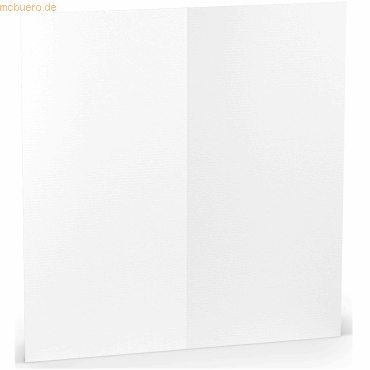 100 x Paperado Doppelkarte DL hoch Weiß von Paperado