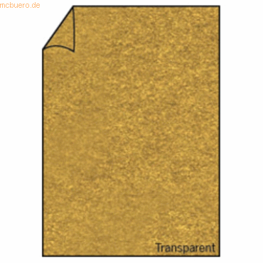 100 x Paperado Briefpapier A4 100g/qm Transparent Gold von Paperado