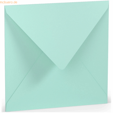 25 x Paperado Briefumschlag 16,4x16,4cm Nassklebung Seidenfutter Karib von Paperado