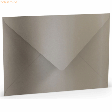 25 x Paperado Briefumschlag C4 Nassklebung taupe metallic von Paperado