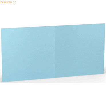 25 x Paperado Doppelkarte 15,7x15,7cm Aqua von Paperado