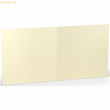 25 x Paperado Doppelkarte 15,7x15,7cm Chamois von Paperado
