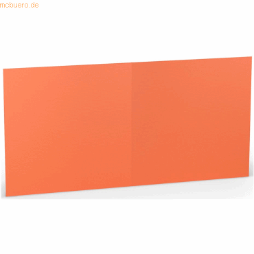 25 x Paperado Doppelkarte 15,7x15,7cm Coral von Paperado