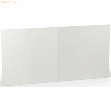 25 x Paperado Doppelkarte 15,7x15,7cm Eisgrau von Paperado