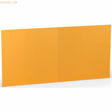 25 x Paperado Doppelkarte 15,7x15,7cm Ocker von Paperado