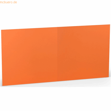 25 x Paperado Doppelkarte 15,7x15,7cm Orange 25 x Paperado Doppelkarte 15,7x15,7cm Orange von Paperado