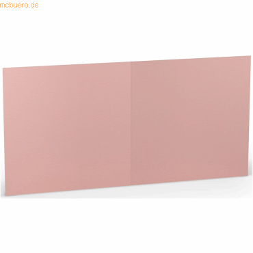25 x Paperado Doppelkarte 15,7x15,7cm Rose von Paperado