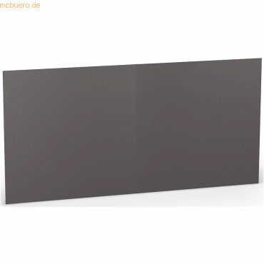 25 x Paperado Doppelkarte 15,7x15,7cm Schiefer von Paperado