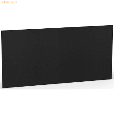 25 x Paperado Doppelkarte 15,7x15,7cm Schwarz von Paperado