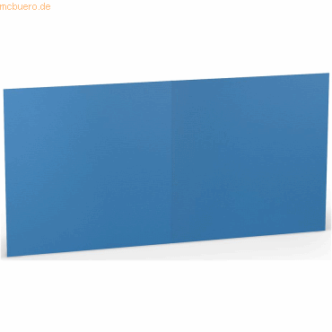 25 x Paperado Doppelkarte 15,7x15,7cm Stahlblau von Paperado