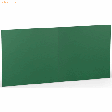 25 x Paperado Doppelkarte 15,7x15,7cm Tannengrün von Paperado