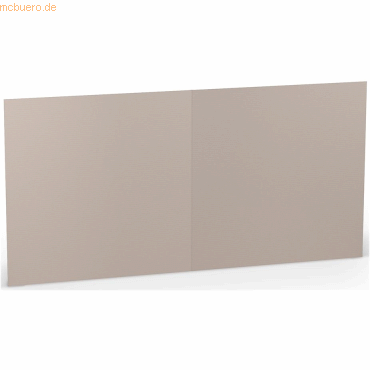 25 x Paperado Doppelkarte 15,7x15,7cm Taupe von Paperado