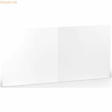 25 x Paperado Doppelkarte 15,7x15,7cm hoch Weiß von Paperado