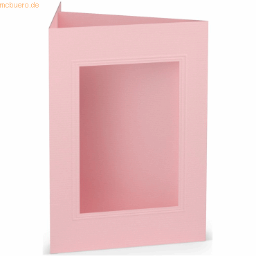 25 x Paperado Passepartoutkarte B6 eckig Flamingo von Paperado