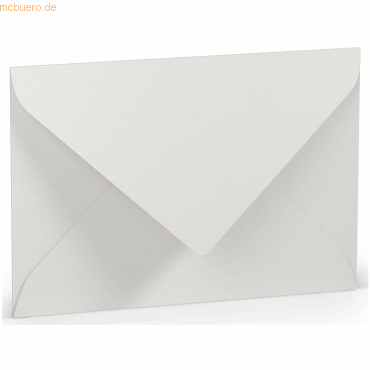 50 x Paperado Briefumschlag B6 Nassklebung Seidenfutter Eisgrau von Paperado