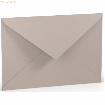 50 x Paperado Briefumschlag C5 Nassklebung Seidenfutter Taupe von Paperado