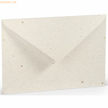 50 x Paperado Briefumschlag C5 Nassklebung Seidenfutter Terra Vanilla von Paperado