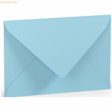 50 x Paperado Briefumschlag C6 Nassklebung Seidenfutter Aqua von Paperado