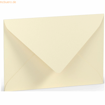50 x Paperado Briefumschlag C6 Nassklebung Seidenfutter Chamois von Paperado