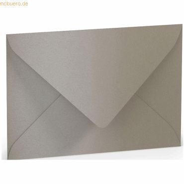 50 x Paperado Briefumschlag C6 Nassklebung taupe metallic von Paperado