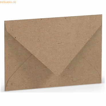 50 x Paperado Briefumschlag C7 Nassklebung Kraft von Paperado