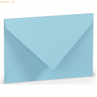 50 x Paperado Briefumschlag C7 Nassklebung Seidenfutter Aqua von Paperado