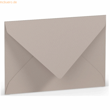 50 x Paperado Briefumschlag C7 Nassklebung Seidenfutter Taupe von Paperado
