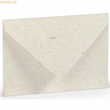 50 x Paperado Briefumschlag C7 Nassklebung Seidenfutter Terra Vanilla von Paperado
