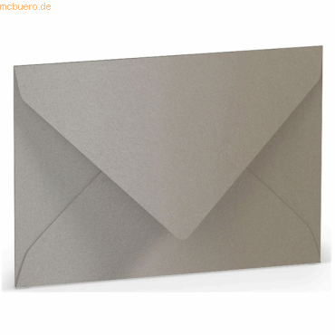 50 x Paperado Briefumschlag C7 Nassklebung taupe metallic von Paperado