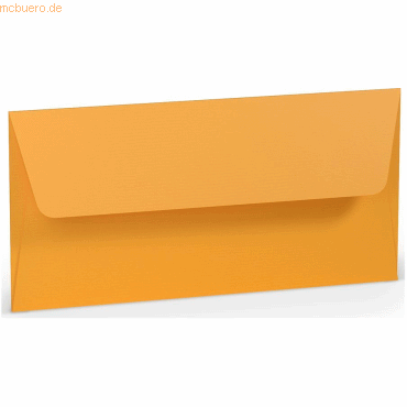 50 x Paperado Briefumschlag DL Nassklebung Seidenfutter Ocker von Paperado