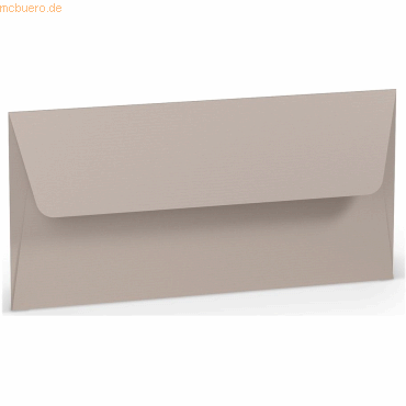50 x Paperado Briefumschlag DL Nassklebung Seidenfutter Taupe von Paperado
