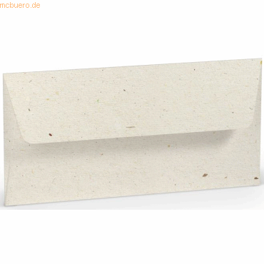 50 x Paperado Briefumschlag DL Nassklebung Seidenfutter Terra Vanilla von Paperado