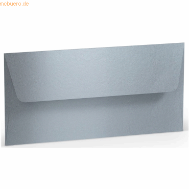 50 x Paperado Briefumschlag DL Nassklebung Silber von Paperado