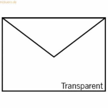 50 x Paperado Briefumschlag Fine Paper B6 Nassklebung Transparent Weiß 50 x Paperado Briefumschlag Fine Paper B6 Nassklebung Transparent Weiß von Paperado