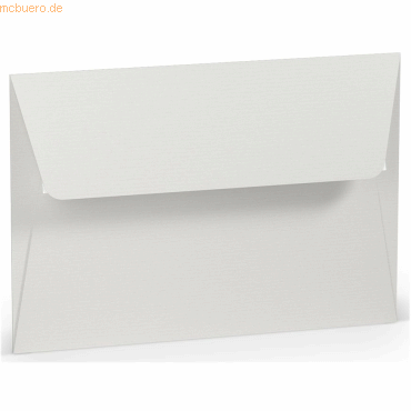 50 x Paperado Briefumschlag Haftklebung B6 Seidenfutter Eisgrau von Paperado